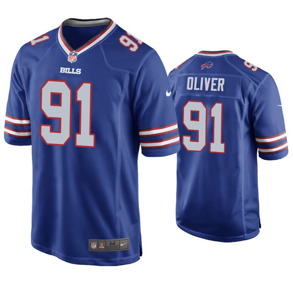 Youth Buffalo Bills #91 Ed Oliver Nike Royal Limited Jersey