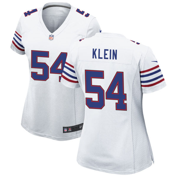 Womens Buffalo Bills #54 A.J. Klein Nike White Alternate Retro Limited Jersey