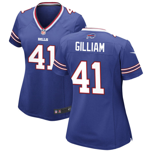 Womens Buffalo Bills #41 Reggie Gilliam Nike Royal Limited Jersey