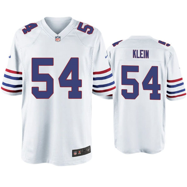 Mens Buffalo Bills #54 A.J. Klein Nike White Alternate Retro Vapor Limited Jersey