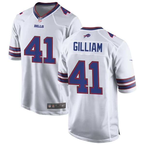 Mens Buffalo Bills #41 Reggie Gilliam Nike White Vapor Limited Jersey