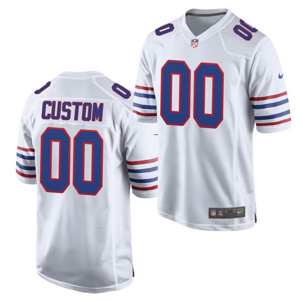 Youth Buffalo Bills Custom Jim Kelly Thurman Thomas Bruce Smith Nike White Alternate Limited Jersey