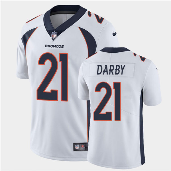 Mens Denver Broncos #21 Ronald Darby Nike White Vapor Untouchable Limited Jersey