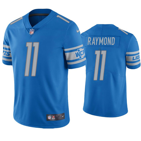 Mens Detroit Lions #11 Kalif Raymond Nike Blue Vapor Untouchable Limited Jersey
