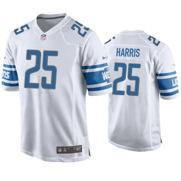 Mens Detroit Lions #25 Will Harris Nike White Vapor Untouchable Limited Jersey
