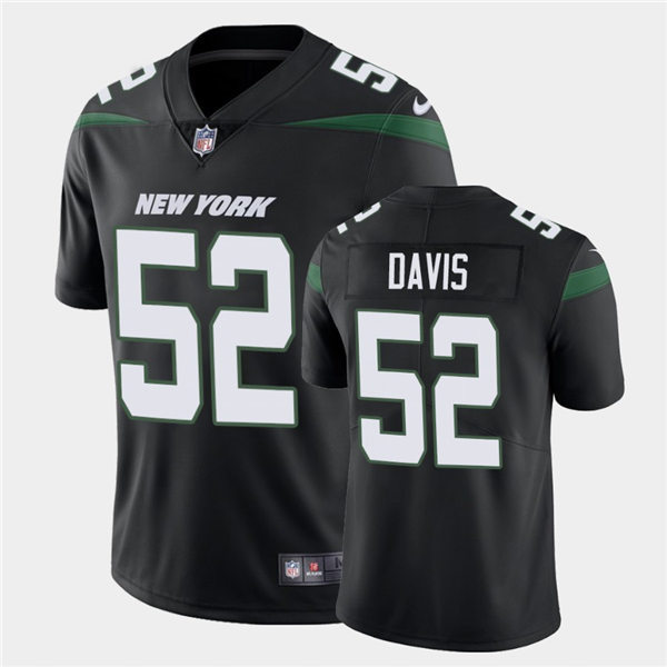 Mens New York Jets #52 Jarrad Davis Nike Black Alternate Limited Jersey