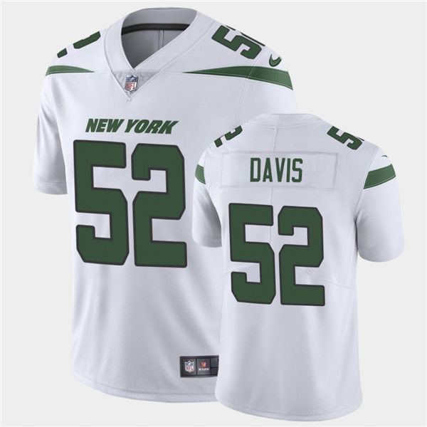 Mens New York Jets #52 Jarrad Davis Nike White Limited Jersey