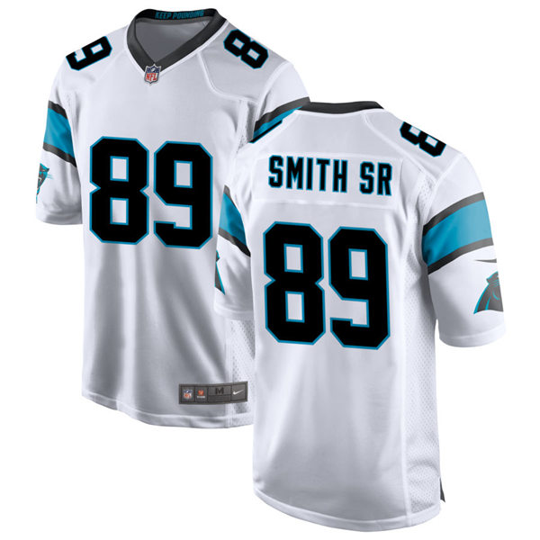 Mens Carolina Panthers Retired Player #89 Steve Smith Sr Nike White Vapor Untouchable Limited Jersey