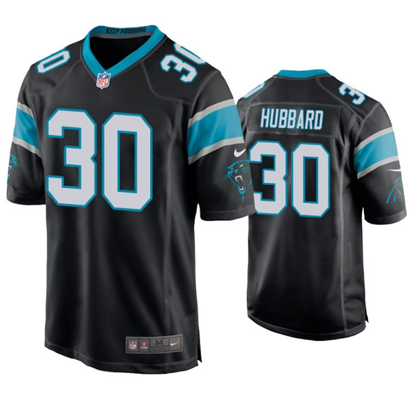 Youth Carolina Panthers #30 Chuba Hubbard Nike Black Limited Jersey