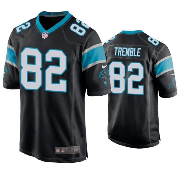 Youth Carolina Panthers #82 Tommy Tremble Nike Black Limited Jersey