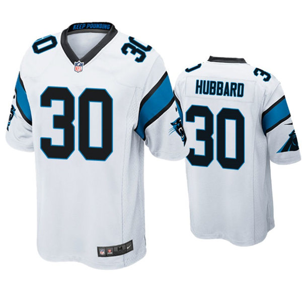 Youth Carolina Panthers #30 Chuba Hubbard Nike White Limited Jersey