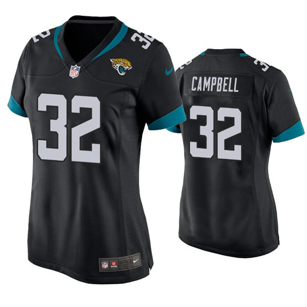 Womens Jacksonville Jaguars #32 Tyson Campbell Nike Black Limited Jersey