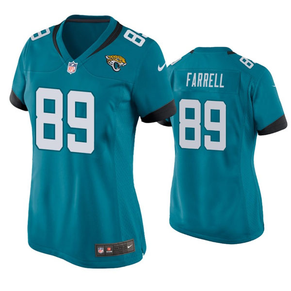 Womens Jacksonville Jaguars #89 Luke Farrell Nike Teal Alternate Limited Jersey