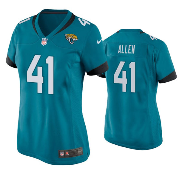 Womens Jacksonville Jaguars #41 Josh Allen Nike Teal Alternate Limited Jersey