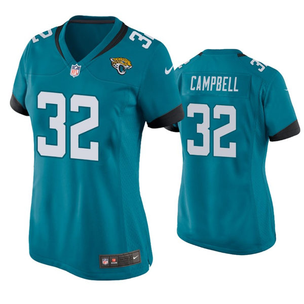 Womens Jacksonville Jaguars #32 Tyson Campbell Nike Teal Alternate Limited Jersey