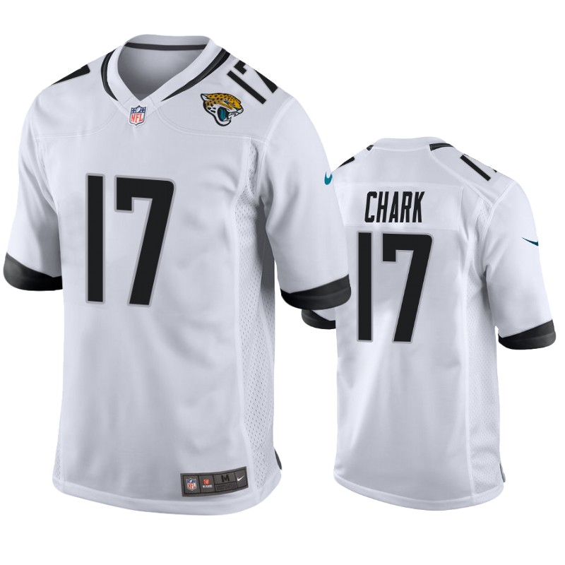 Mens Jacksonville Jaguars #17 D.J. Chark Nike White Vapor Untouchable Limited Jersey