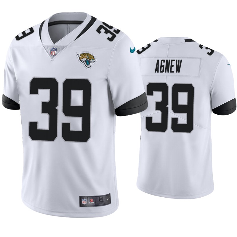 Mens Jacksonville Jaguars #39 Jamal Agnew Nike White Vapor Untouchable Limited Jersey