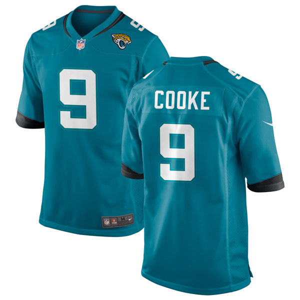Mens Jacksonville Jaguars #9 Logan Cooke Nike Teal Alternate Vapor Untouchable Limited Jersey