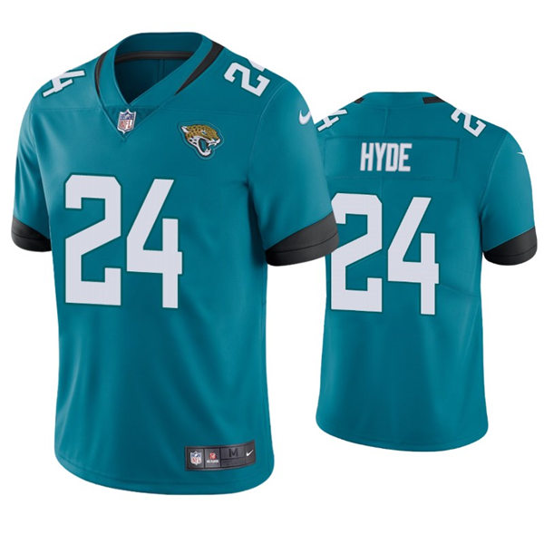 Mens Jacksonville Jaguars #24 Carlos Hyde Nike Teal Alternate Vapor Untouchable Limited Jersey