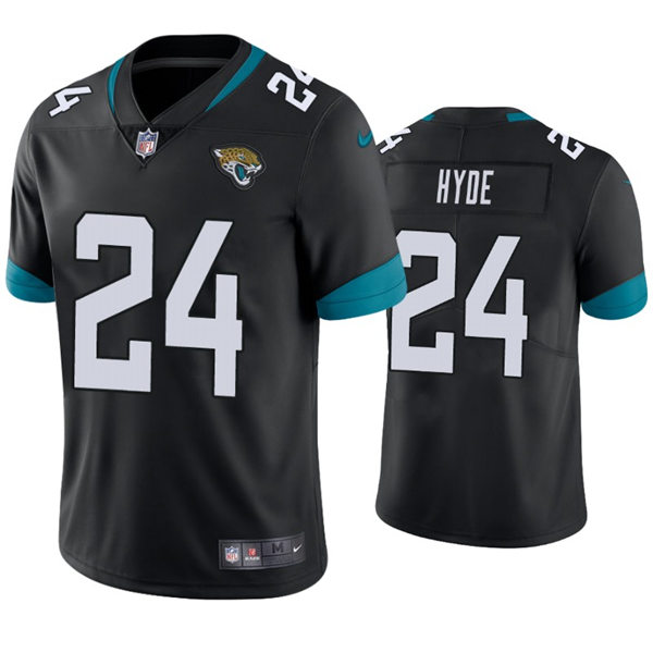 Mens Jacksonville Jaguars #24 Carlos Hyde Nike Black Vapor Untouchable Limited Jersey