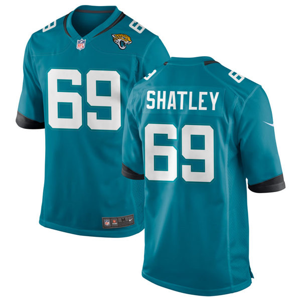 Mens Jacksonville Jaguars #69 Tyler Shatley Nike Teal Alternate Vapor Untouchable Limited Jersey