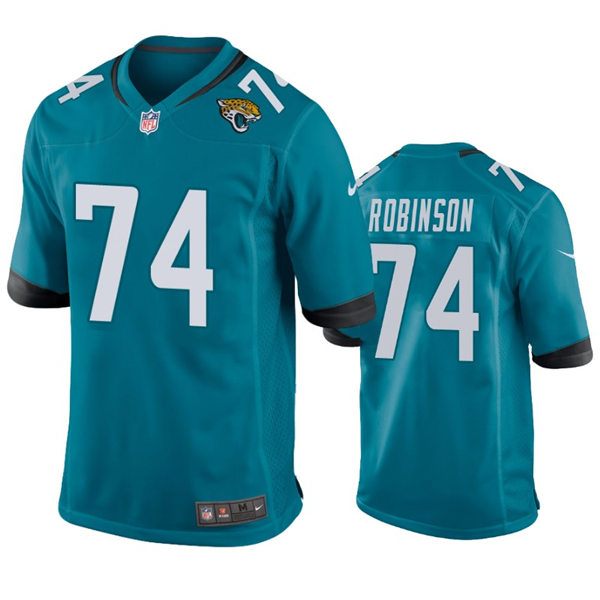 Mens Jacksonville Jaguars #74 Cam Robinson Nike Teal Alternate Vapor Untouchable Limited Jersey