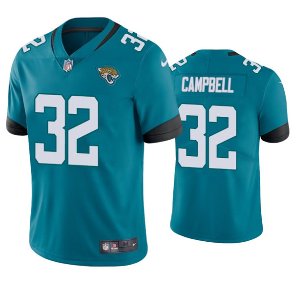 Mens Jacksonville Jaguars #32 Tyson Campbell Nike Teal Alternate Vapor Untouchable Limited Jersey