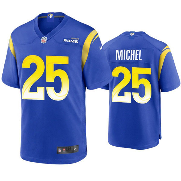 Mens Los Angeles Rams #25 Sony Michel Nike Royal Vapor Untouchable Limited Jersey