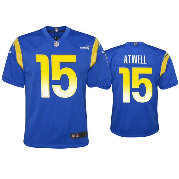 Youth Los Angeles Rams #15 Tutu Atwell Nike Royal Limited Jersey