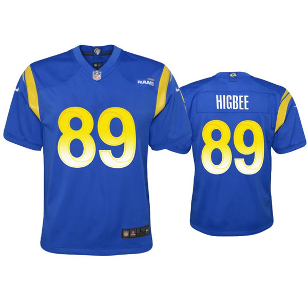 Youth Los Angeles Rams #89 Tyler Higbee Nike Royal Limited Jersey