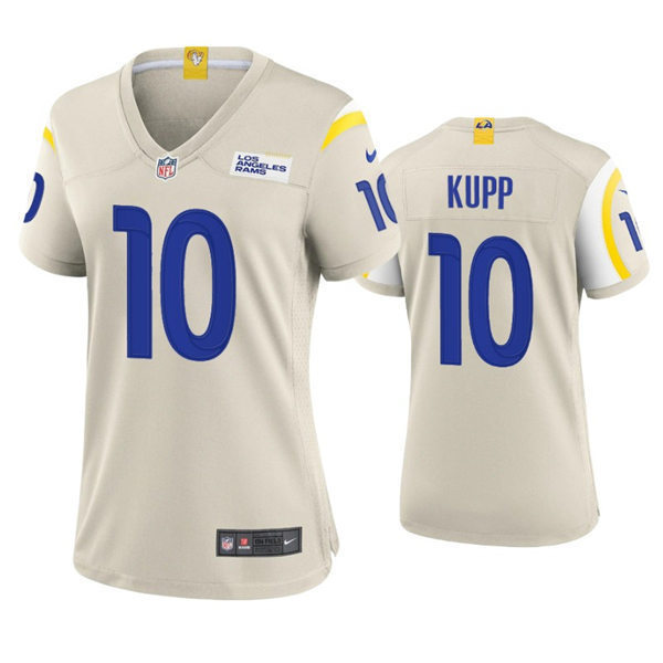 Womens Los Angeles Rams #10 Cooper Kupp Nike Bone Limited Jersey