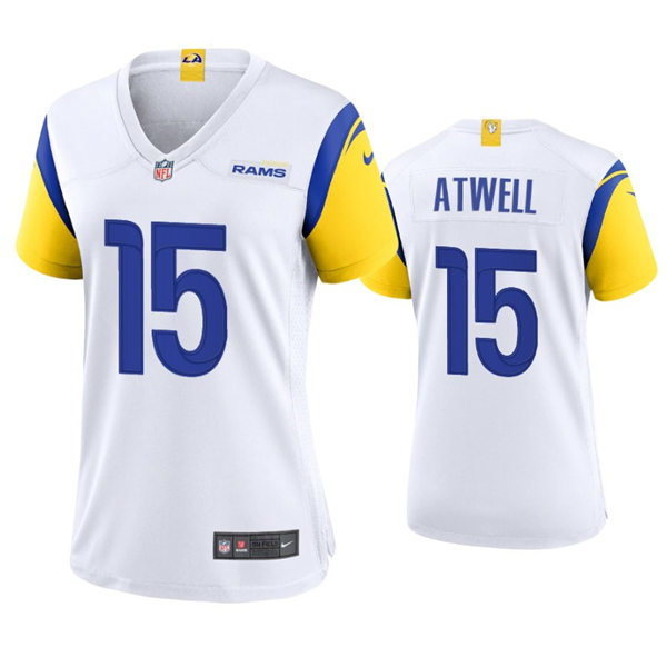 Womens Los Angeles Rams #15 Tutu Atwell 2021 Nike White Modern Throwback Jersey