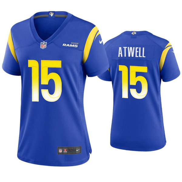 Womens Los Angeles Rams #15 Tutu Atwell Nike Royal Limited Jersey