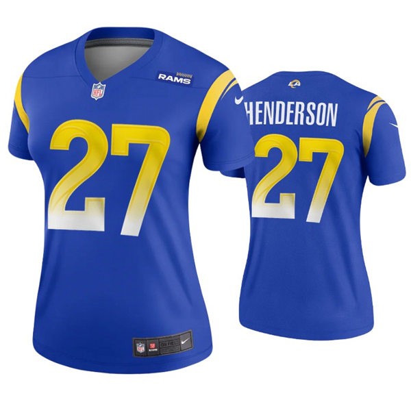 Womens Los Angeles Rams #27 Darrell Henderson Nike Royal Limited Jersey