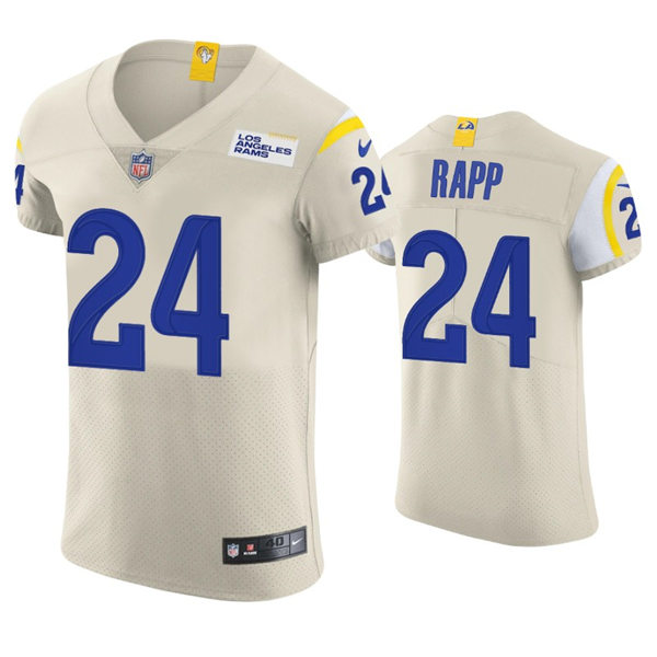 Mens Los Angeles Rams #24 Taylor Rapp Nike Bone Vapor Untouchable Limited Jersey