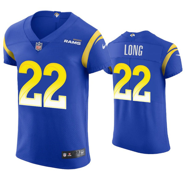 Mens Los Angeles Rams #22 David Long Jr Nike Royal Vapor Untouchable Limited Jersey