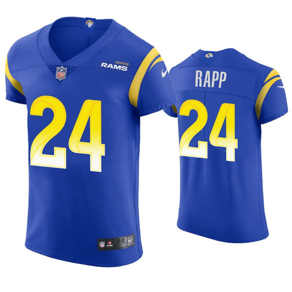 Mens Los Angeles Rams #24 Taylor Rapp Nike Royal Vapor Untouchable Limited Jersey