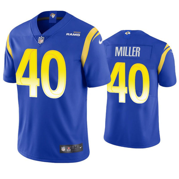 Mens Los Angeles Rams #40 Von Miller Nike Royal Vapor Untouchable Limited Jersey