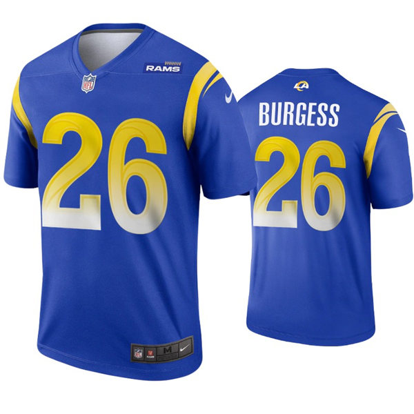 Mens Los Angeles Rams #26 Terrell Burgess Nike Royal Vapor Untouchable Limited Jersey