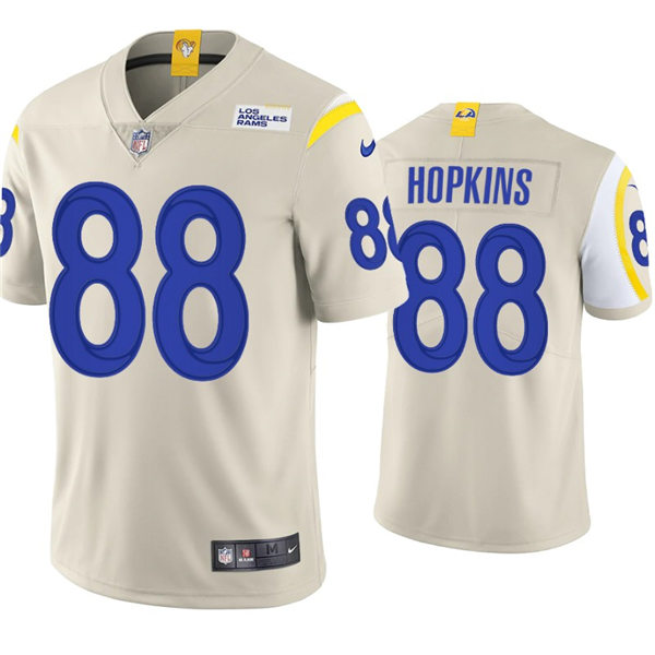 Mens Los Angeles Rams #88 Brycen Hopkins Nike Bone Vapor Untouchable Limited Jersey