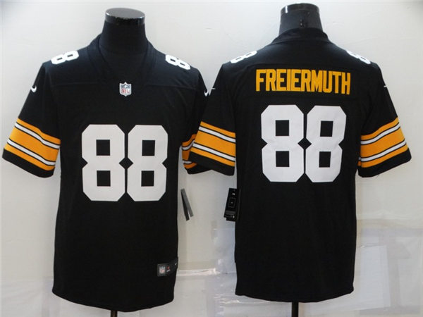 Mens Pittsburgh Steelers #88 Pat Freiermuth Nike Black Big Number Alternate Vapor Limited Jersey
