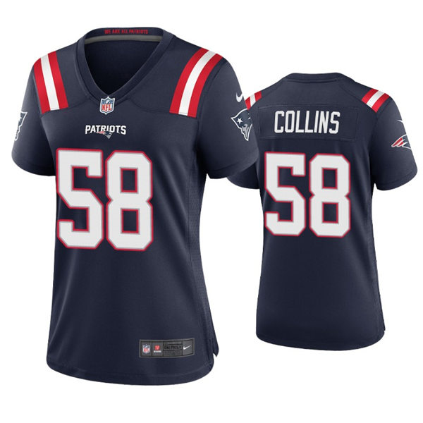 Womens New England Patriots #58 Jamie Collins Nike Navy Limited Jersey