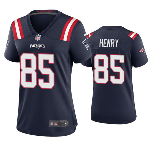 Womens New England Patriots #85 Hunter Henry Nike Navy Limited Jersey