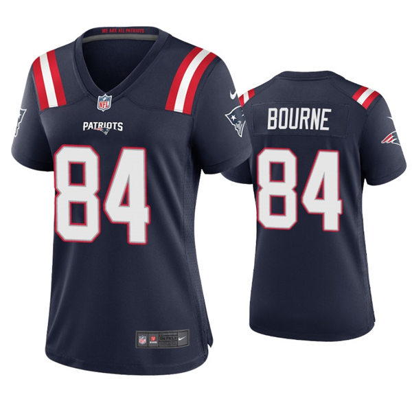Womens New England Patriots #84 Kendrick Bourne Nike Navy Limited Jersey