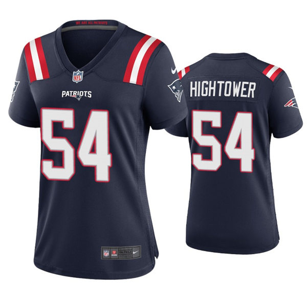Womens New England Patriots #54 Dont'a Hightower Nike Navy Limited Jersey