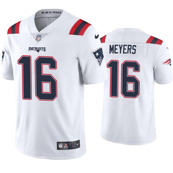 Mens New England Patriots #16 Jakobi Meyers Nike White Vapor Untouchable Limited Jersey 