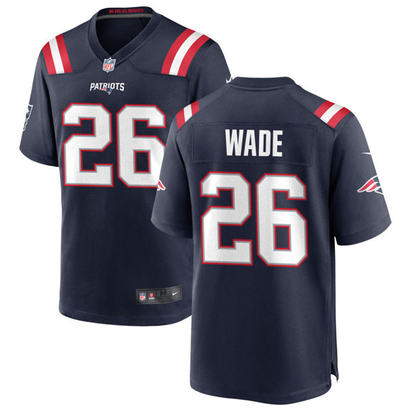 Mens New England Patriots #26 Shaun Wade Nike Navy Vapor Untouchable Limited Jersey