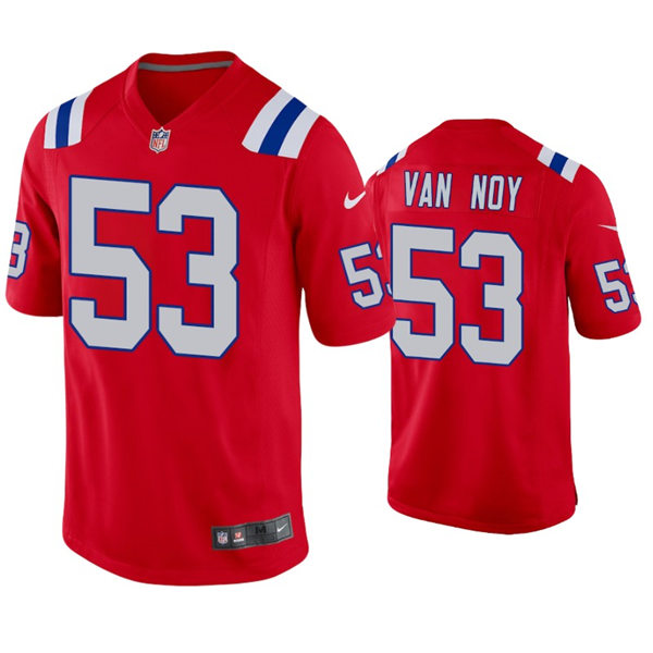 Mens New England Patriots #53 Kyle Van Noy Nike Red Alternate Vapor Limited Jersey
