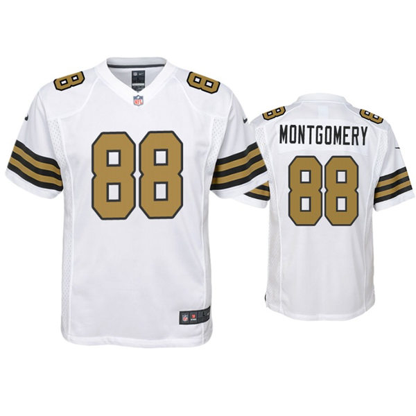 Youth New Orleans Saints #88 Ty Montgomery Nike White Color Rush Jersey
