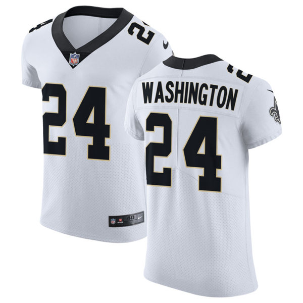 Mens New Orleans Saints #24 Dwayne Washington Nike White Vapor Untouchable Limited Jersey 